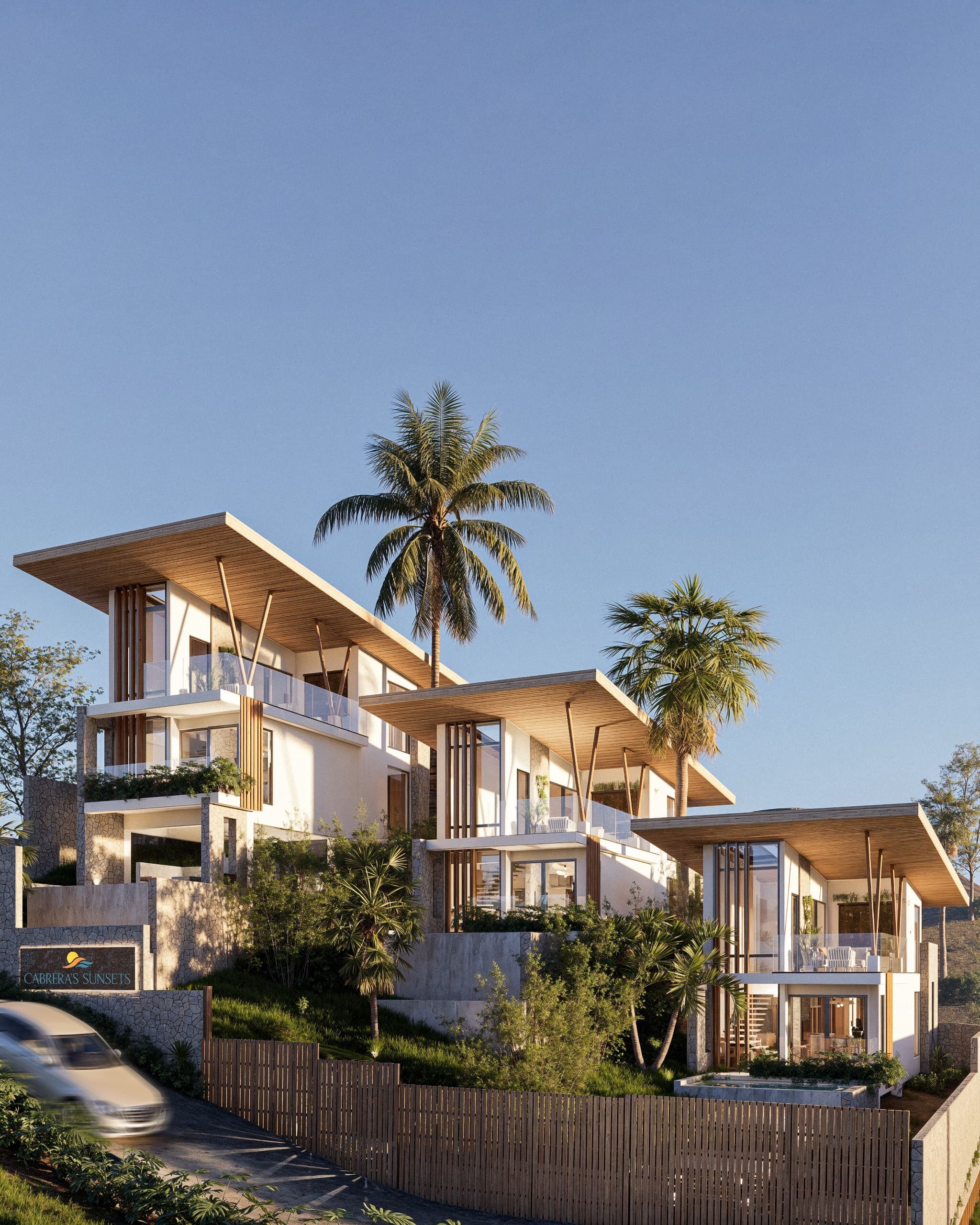 Tres villas en colina en Cabrera’s Sunsets Residences